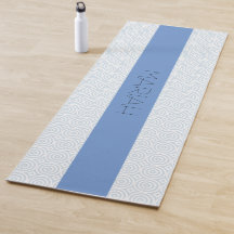 Namaste Circle Geo in Cornflower with Custom Name