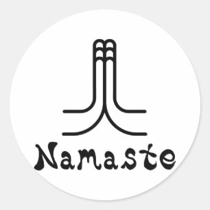 Namaste Classic Round Sticker