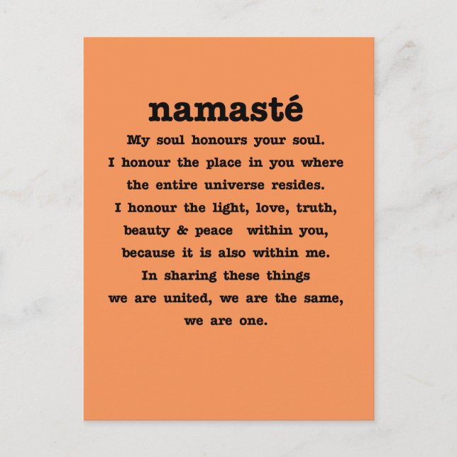 Namaste Collection Postcard (Front)