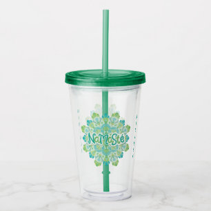 Namasté custom name tumbler
