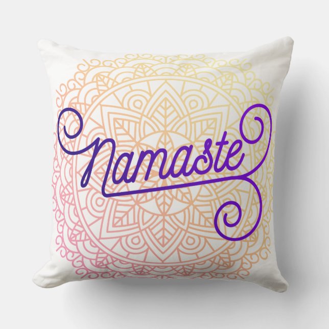 Namaste Decor Throw Pìllow Cushion (Front)