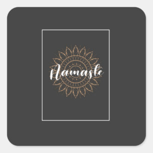namaste design T-Shirt Square Sticker