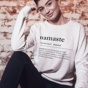 Namaste Dictionary Spiritual Yoga Mindfulness Sweatshirt
