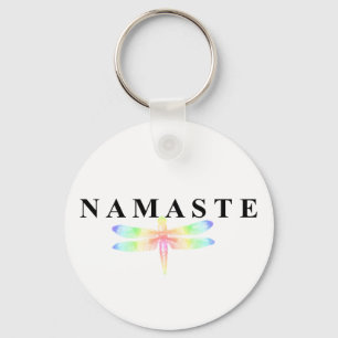 Namaste Dragonfly Key Ring