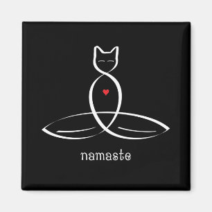 Namaste - Fancy style text. Magnet