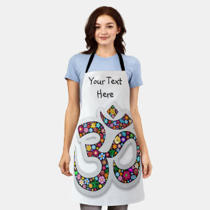 Namaste Floral Symbol Art Apron