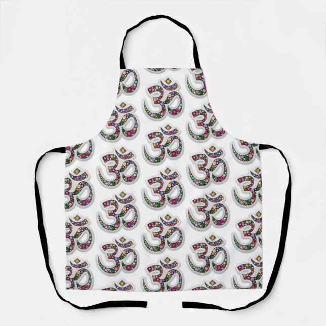 Namaste Floral Symbol Art Apron (Front)
