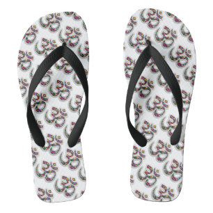 Namaste Floral Symbol Art Jandals
