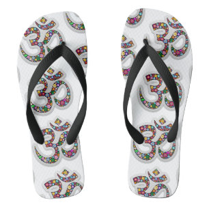 Namaste Floral Symbol Art Jandals