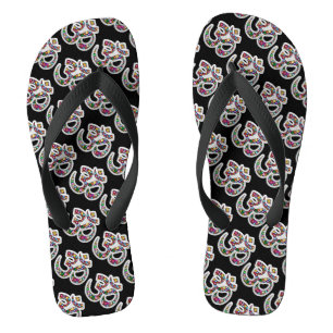 Namaste Floral Symbol Art Jandals