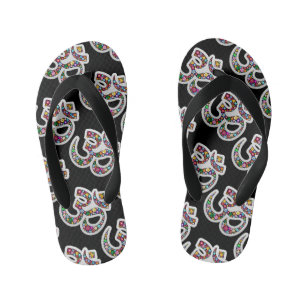 Namaste Floral Symbol Art Kid's Jandals