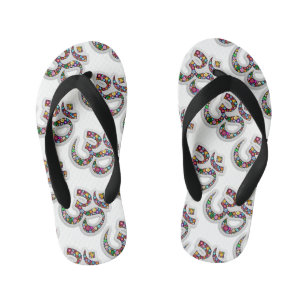 Namaste Floral Symbol Art Kid's Jandals