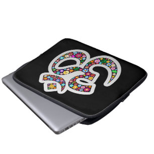 Namaste Floral Symbol Art Laptop Sleeve