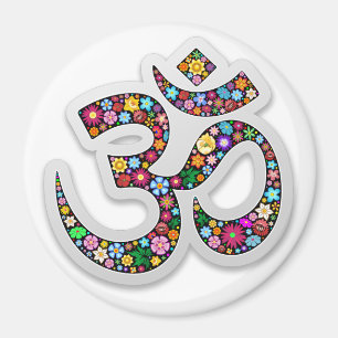 Namaste Floral Symbol Art Magnet