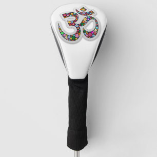Namaste Floral Yoga Symbol  Golf Head Cover