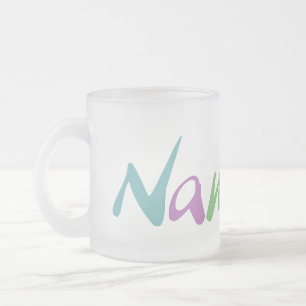 Namaste Frosted Glass Coffee Mug