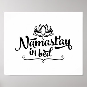 Namaste Funny Quote Poster