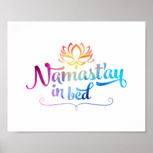 Namaste Funny Quote Poster