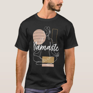 Namaste Girl Yoga Woman Yoga Meditation Yoga T-Shirt