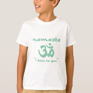 Namaste - I bow to you (in green) T-Shirt