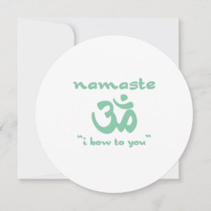 Namaste - I bow to you Invitation