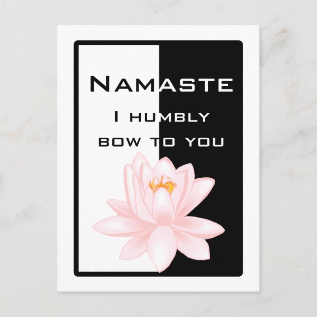 Namaste - I humbly bow to you Postcard (Front)