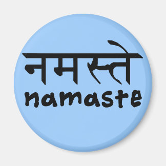 Namaste in English and Hindi Magnet