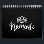 Namaste Lotus  Design For Yoga Lovers Calendar<br><div class="desc">A Namaste design with saying “Namaste” on it. Perfect yoga gift for you,  friends,  relatives or colleagues.</div>