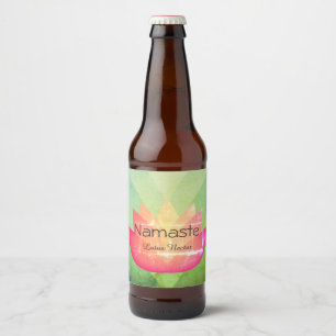 Namaste Lotus Flower Beer Bottle Label