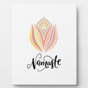 Namaste Lotus Flower Tabletop Plaque