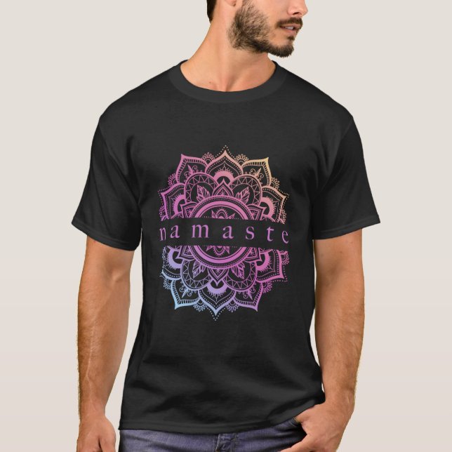 Namaste Lotus Gradient T-Shirt (Front)