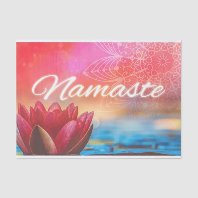 Namaste Lotus & Mandala Tissue Paper (Front)