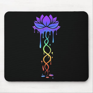 Namaste Lotus Meditation Yoga Drip Style Design Mouse Pad