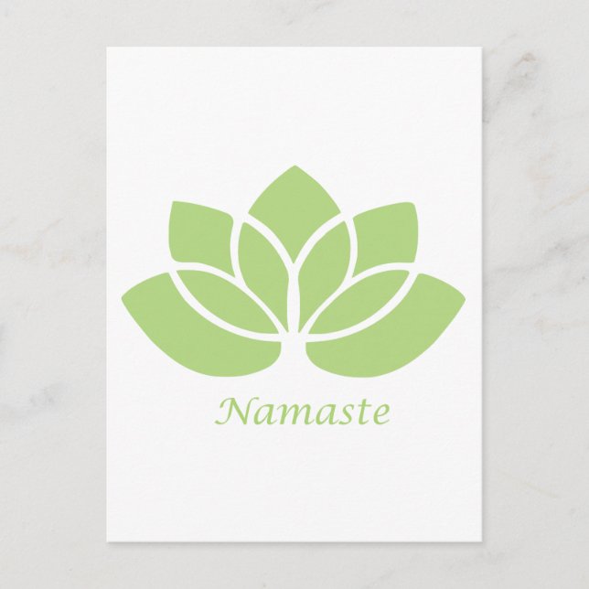 Namaste Lotus Postcard (Front)