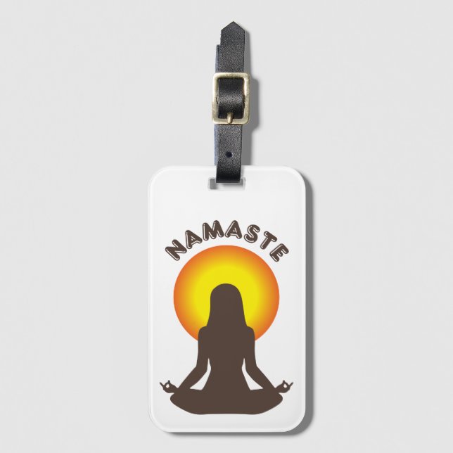Namaste Luggage Tag (Front Vertical)