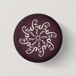 Namaste Mandala 3 Cm Round Badge