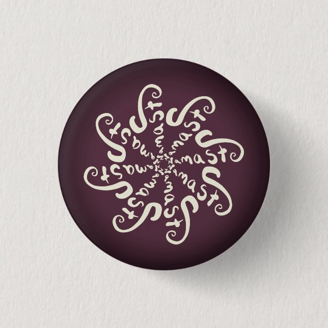 Namaste Mandala 3 Cm Round Badge (Front)