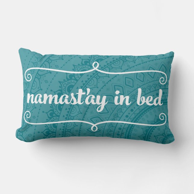 Namaste Mandala Funny Quote CUSTOMIZABLE Pillow (Front)