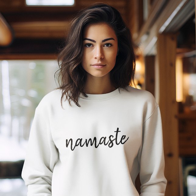 Namaste | Modern Spiritual Meditation Yoga Sweatshirt (Creator Uploaded)