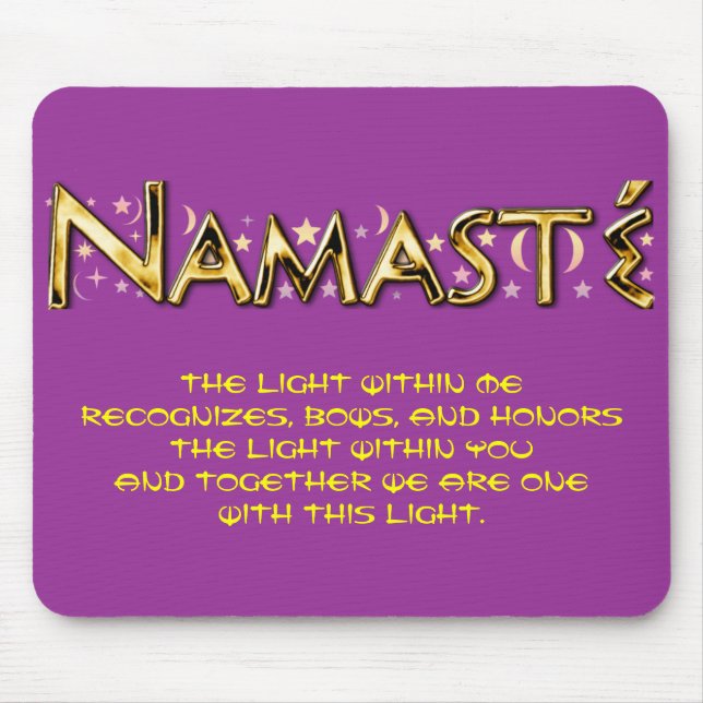 Namasté Mouse Pad (Front)