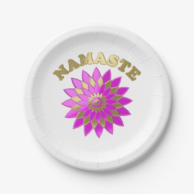 Namaste Paper Plate (Front)