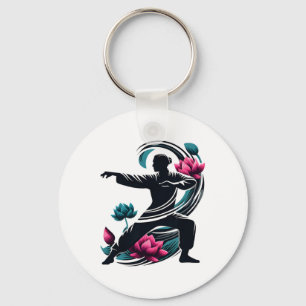 Namaste Positiveness Spiritual Design Qigong Men S Key Ring