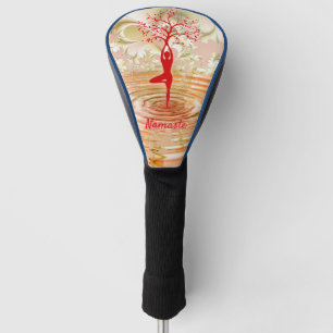 Namaste Quote Tree of Life Zen Yoga Golf Head Cover
