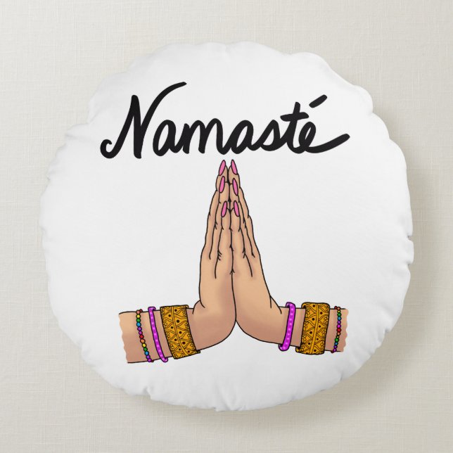 Namaste' Round Cushion (Front)
