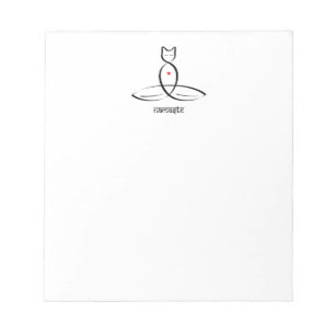 Namaste - Sanskrit style text. Notepad