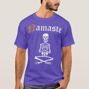 Namaste Skeleton Halloween Yoga Halloween Asanas f T-Shirt