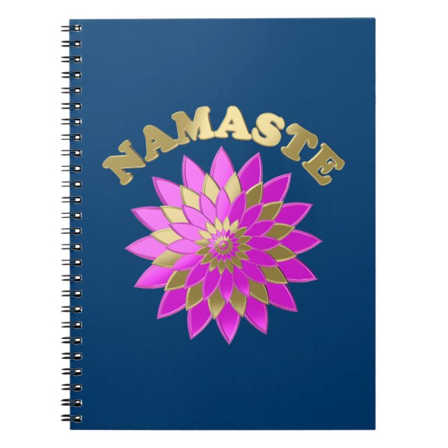 Namaste Spiral Notebook (Front)