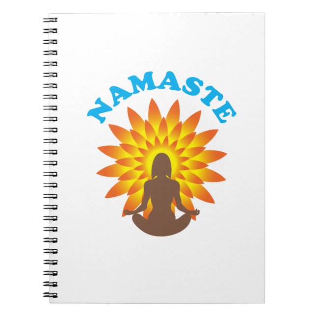 Namaste Spiral Notebook (Front)