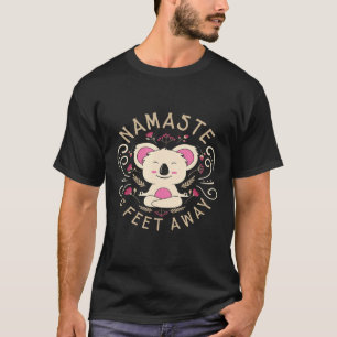 Namaste Stay 6 Feet Away Social Distancing Yoga De T-Shirt
