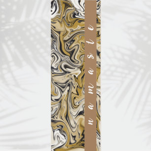 Namaste Tan Marble Swirl Pattern  Yoga Mat